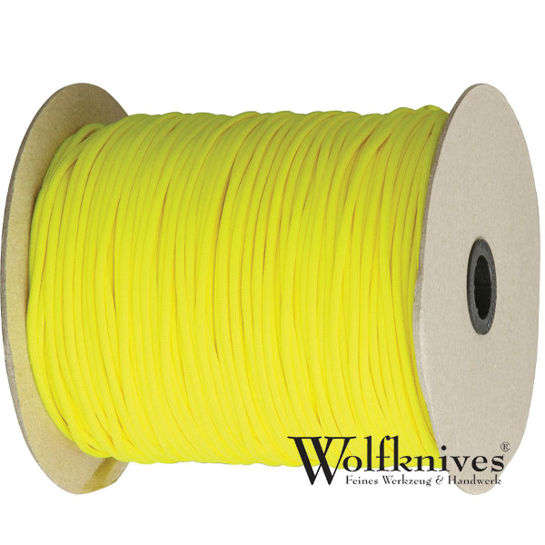 Paracord 550er - Neon Gelb - Meterware