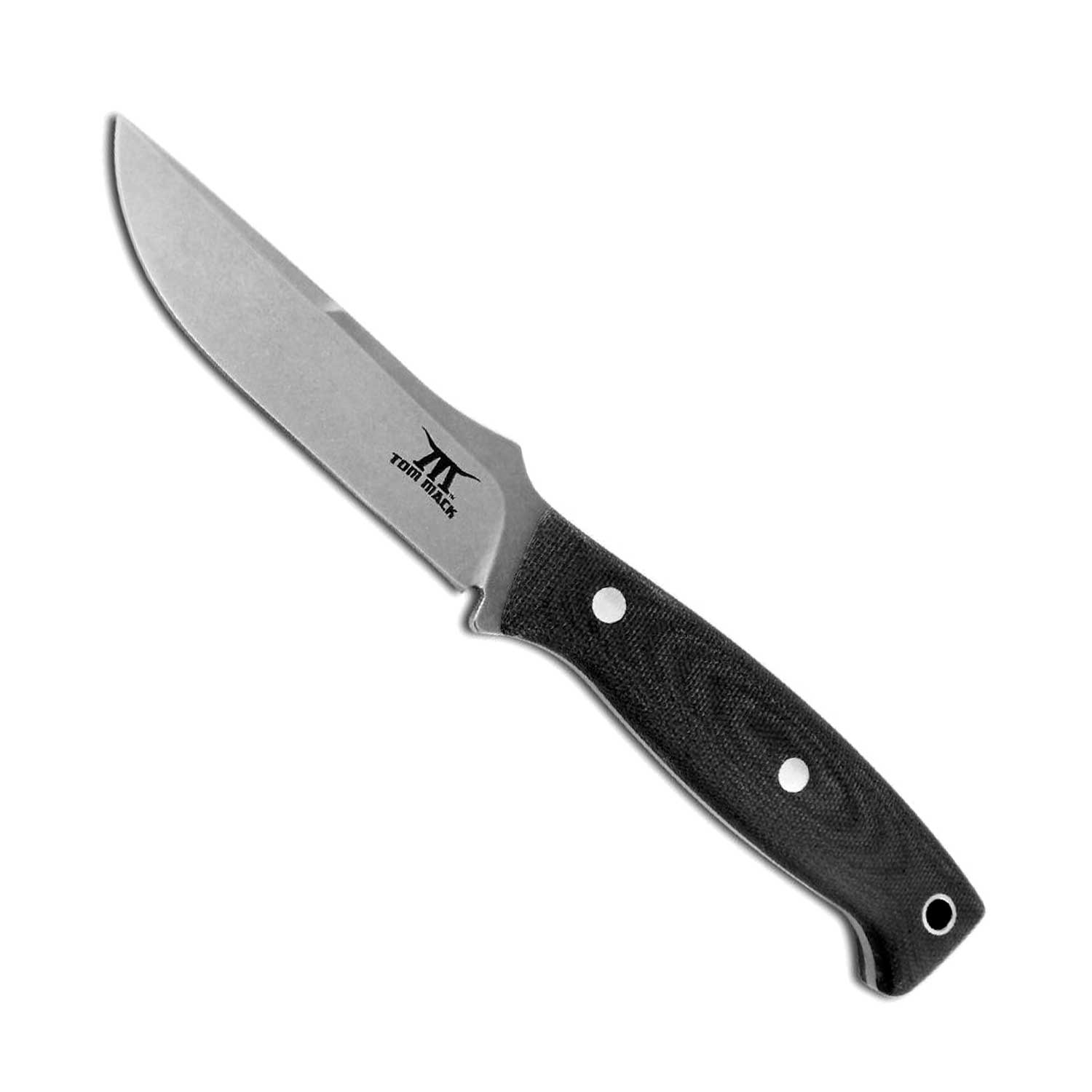 White River Tom Mack Hunt - Black Canvas Micarta