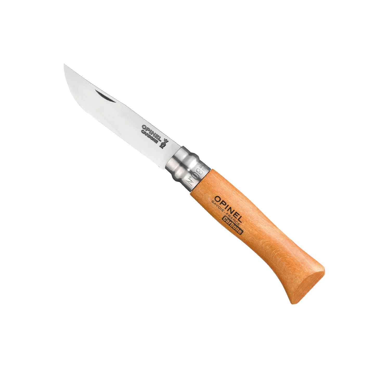 Opinel N°8 - Carbon - Buchenholzgriff