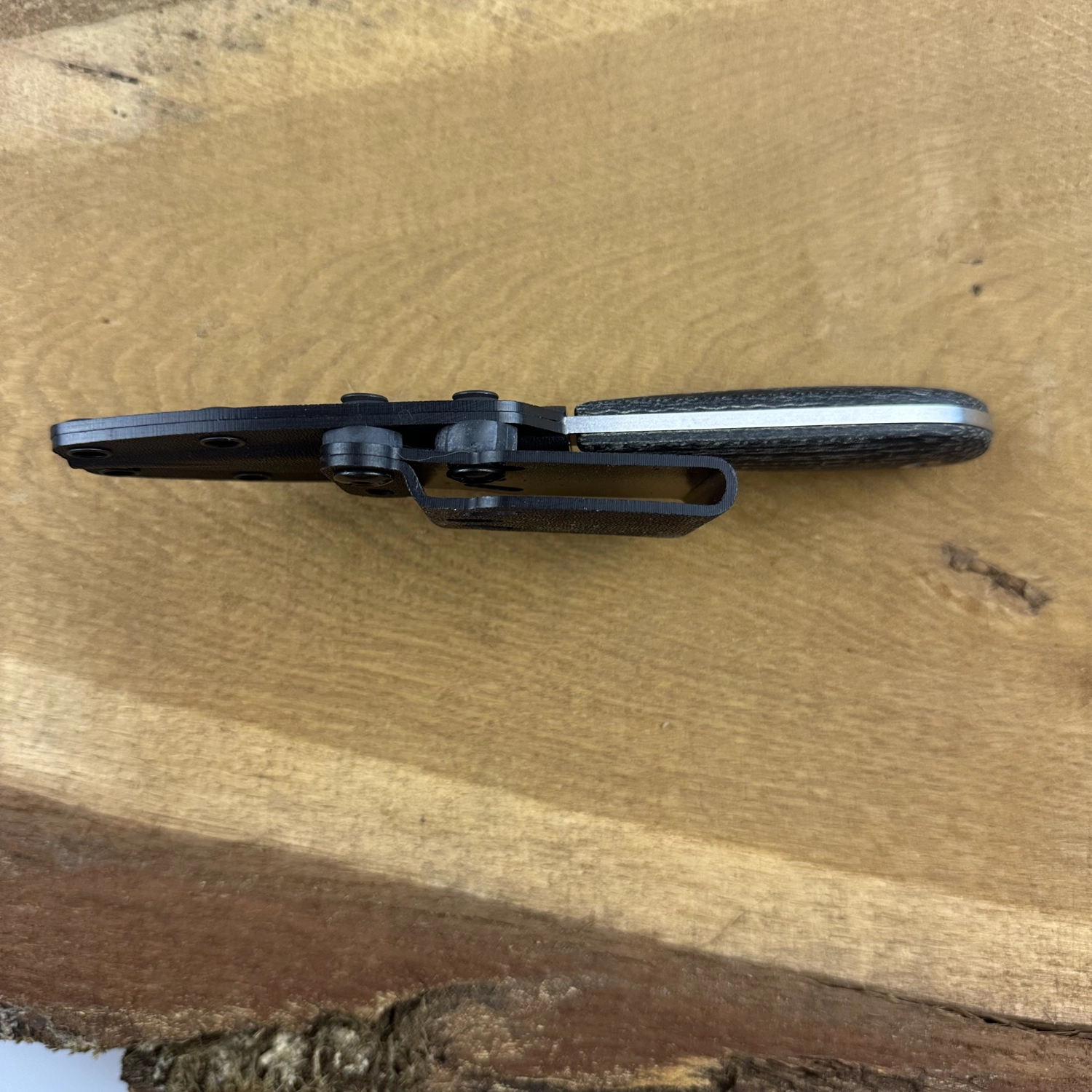 White River M1 Caper, Canvas Black Micarta