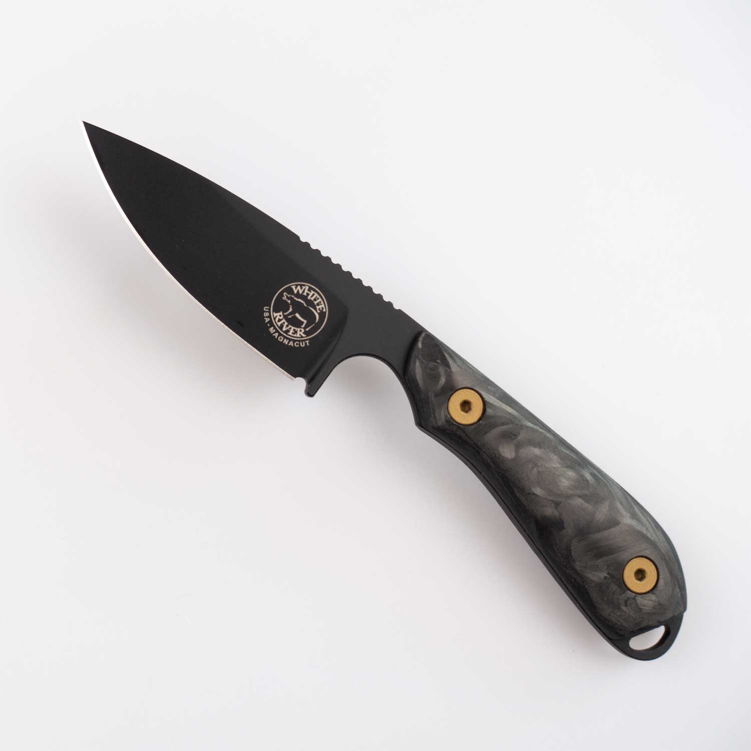White River M1 - Limited Edition 2024 - Carbon Fiber, Black PVD Klinge