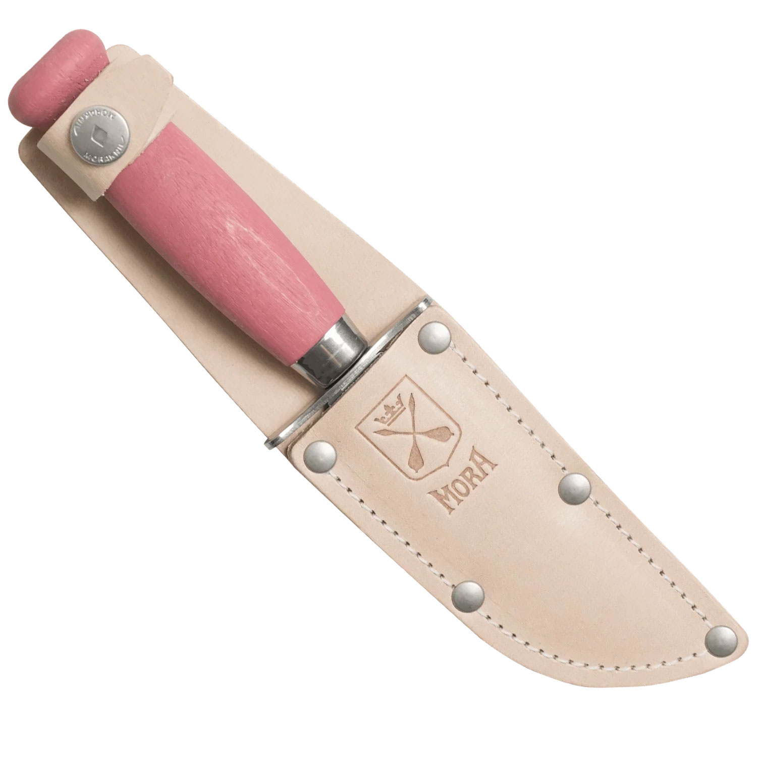 Morakniv Scout 39 Safe - Kinder-Schnitzmesser mit abgerundete Spitze - rostfrei - Lingonberry