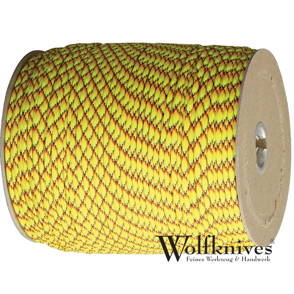 Paracord 550er - Explode (gelb, gold, rot, braun) - Meterware