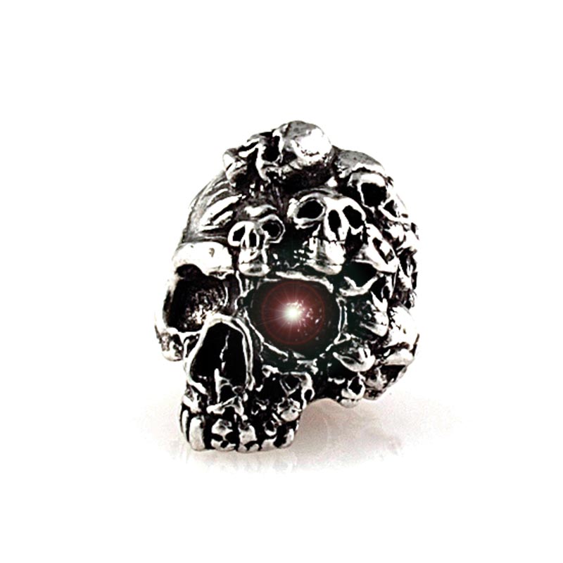 Totenkopf Perle Crazy Mind Skull