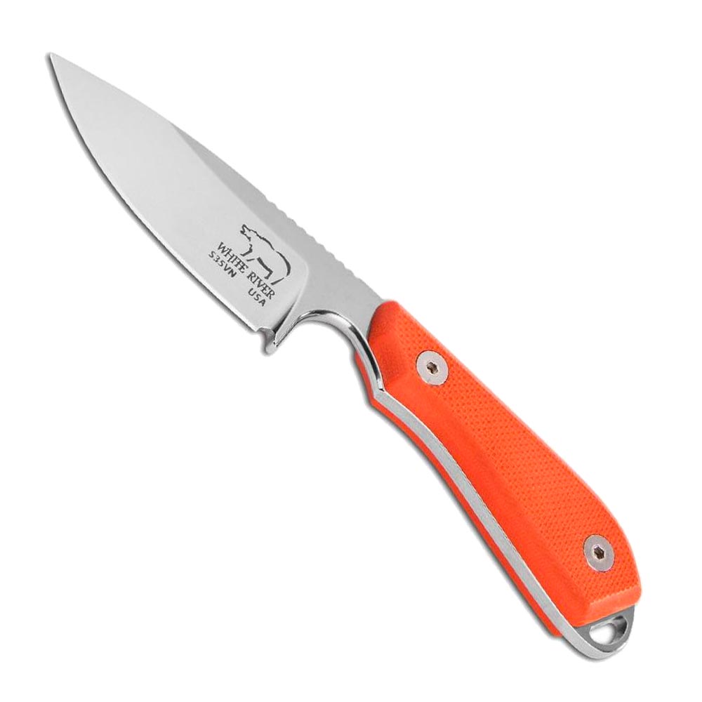 White River M1 Backpacker PRO - Orange G10 Griffschalen