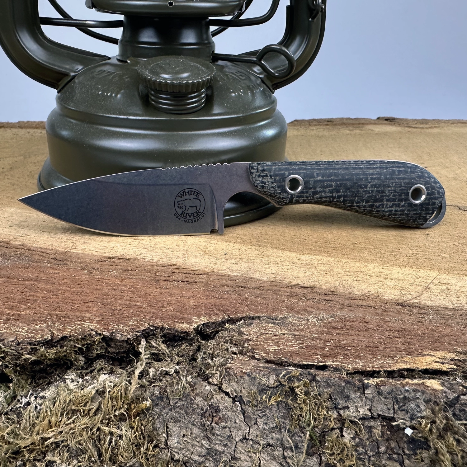 White River M1 Caper, Canvas Black Micarta
