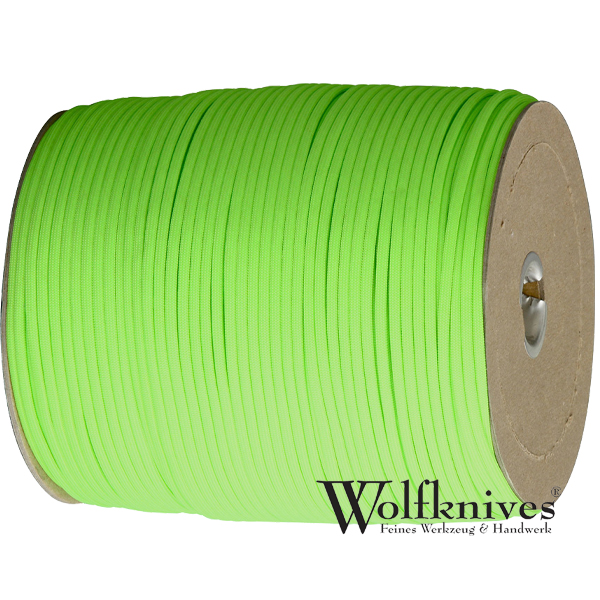 Paracord 550er - Neon grün - Meterware