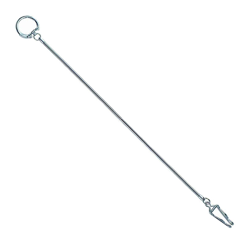 Schlangenkette mit Ring und Clip - 38 cm