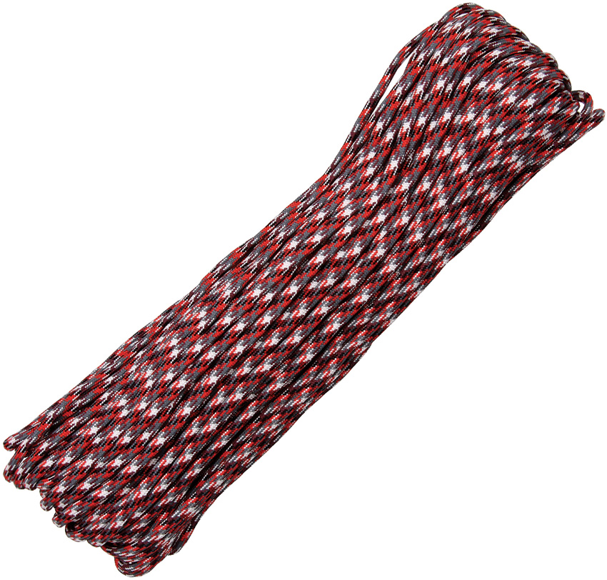 Paracord 550er - Red Camo - 30 Meter Schnur