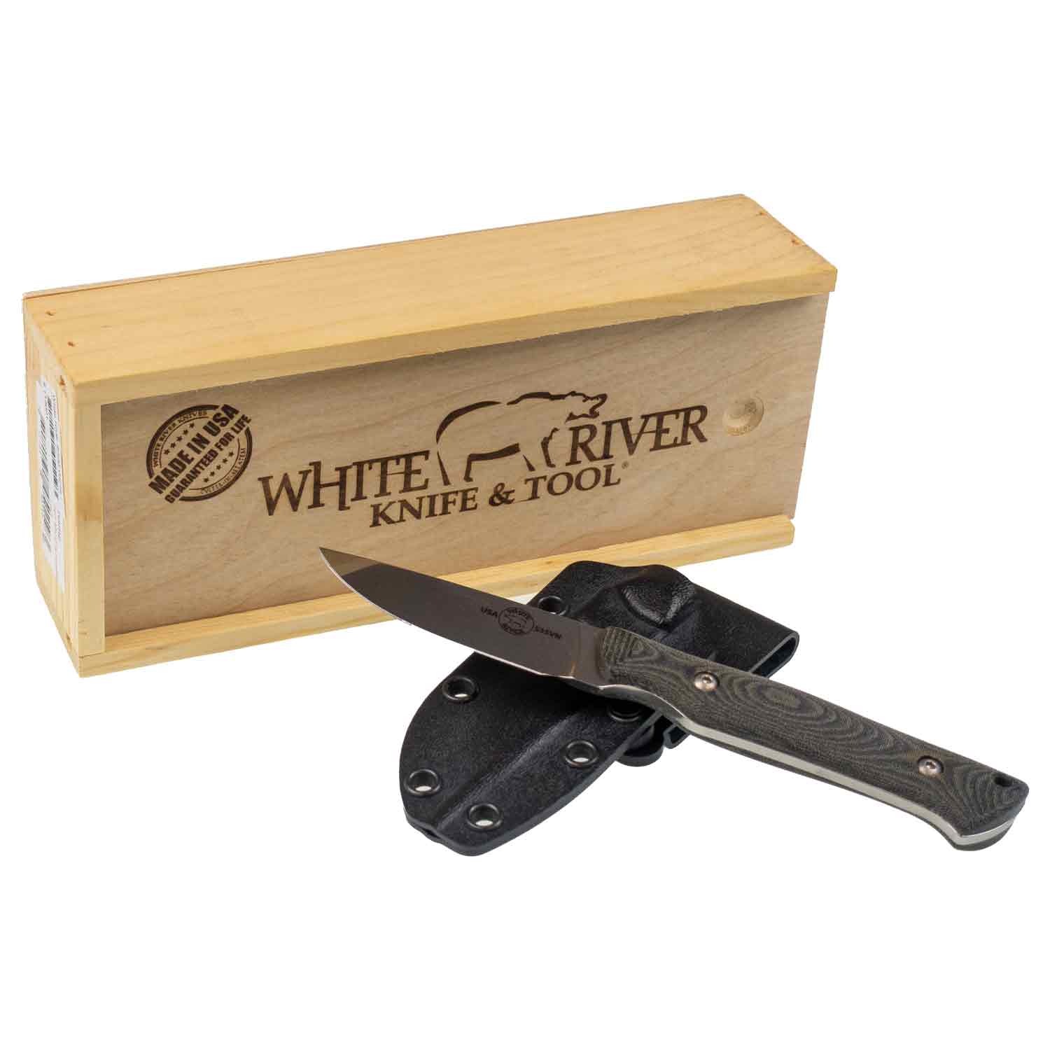 White River Small Game, Canvas Black Olive Micarta