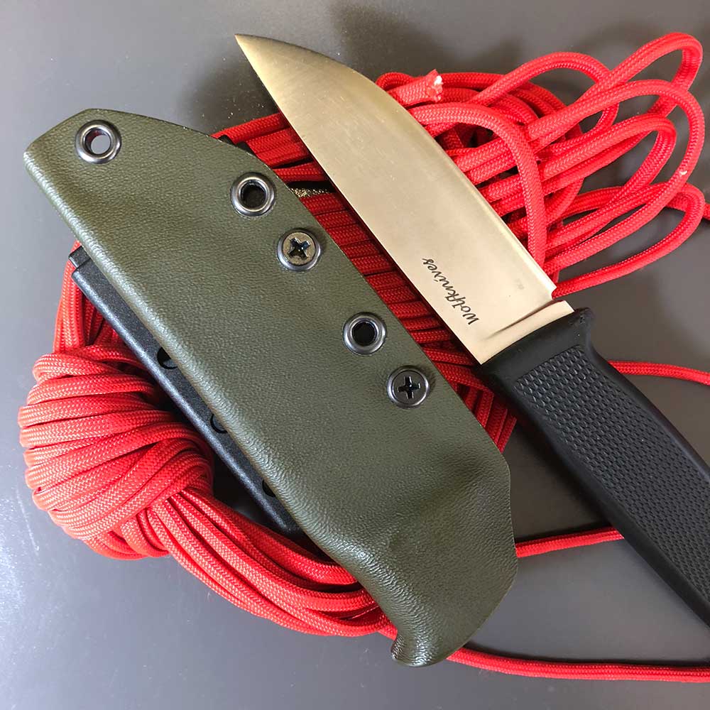 Kydex Scheide in grün für Fällkniven F1