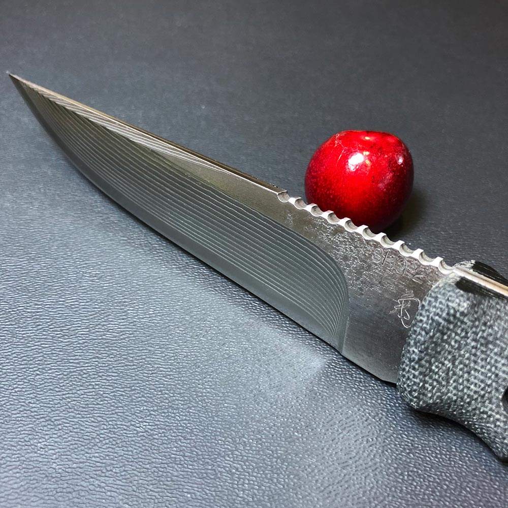 Kozuka Shorty SPG2 Damast - Kiku Knives