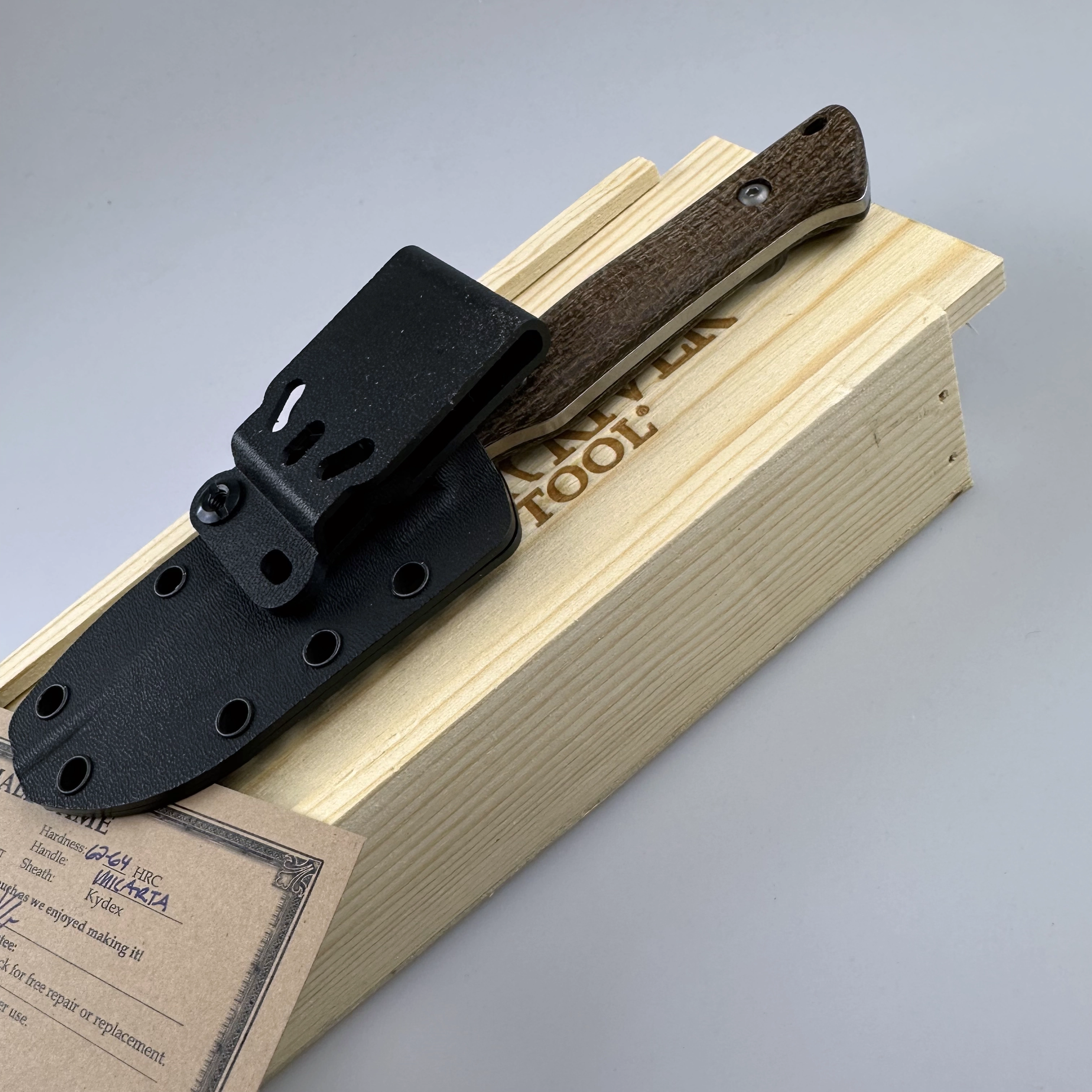 White River Small Game, Canvas Black Olive Micarta