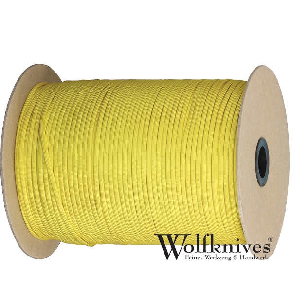 Paracord 550er - gelb - Meterware