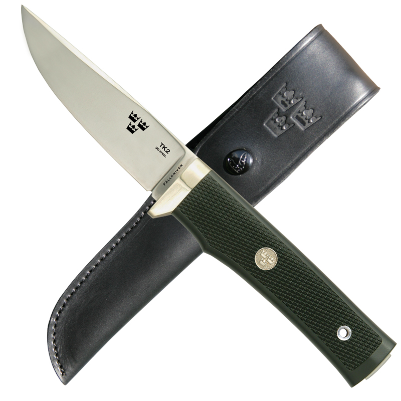 Fällkniven TK2 mit Lederscheide