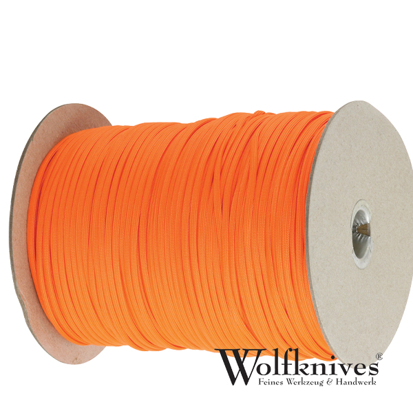 Paracord 550er - Neon Orange - Meterware