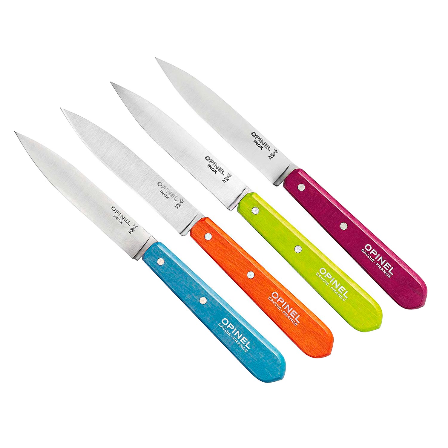 OPINEL Küchenmesser Set N° 112 "Sweet Pop" - farbig, 4 teilig
