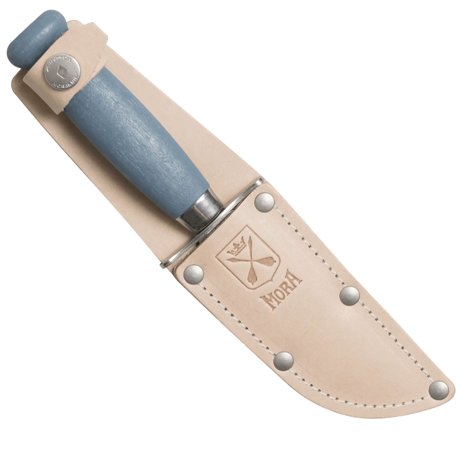 Morakniv Scout 39 Safe - Kinder-Schnitzmesser mit abgerundete Spitze - rostfrei - Blueberry