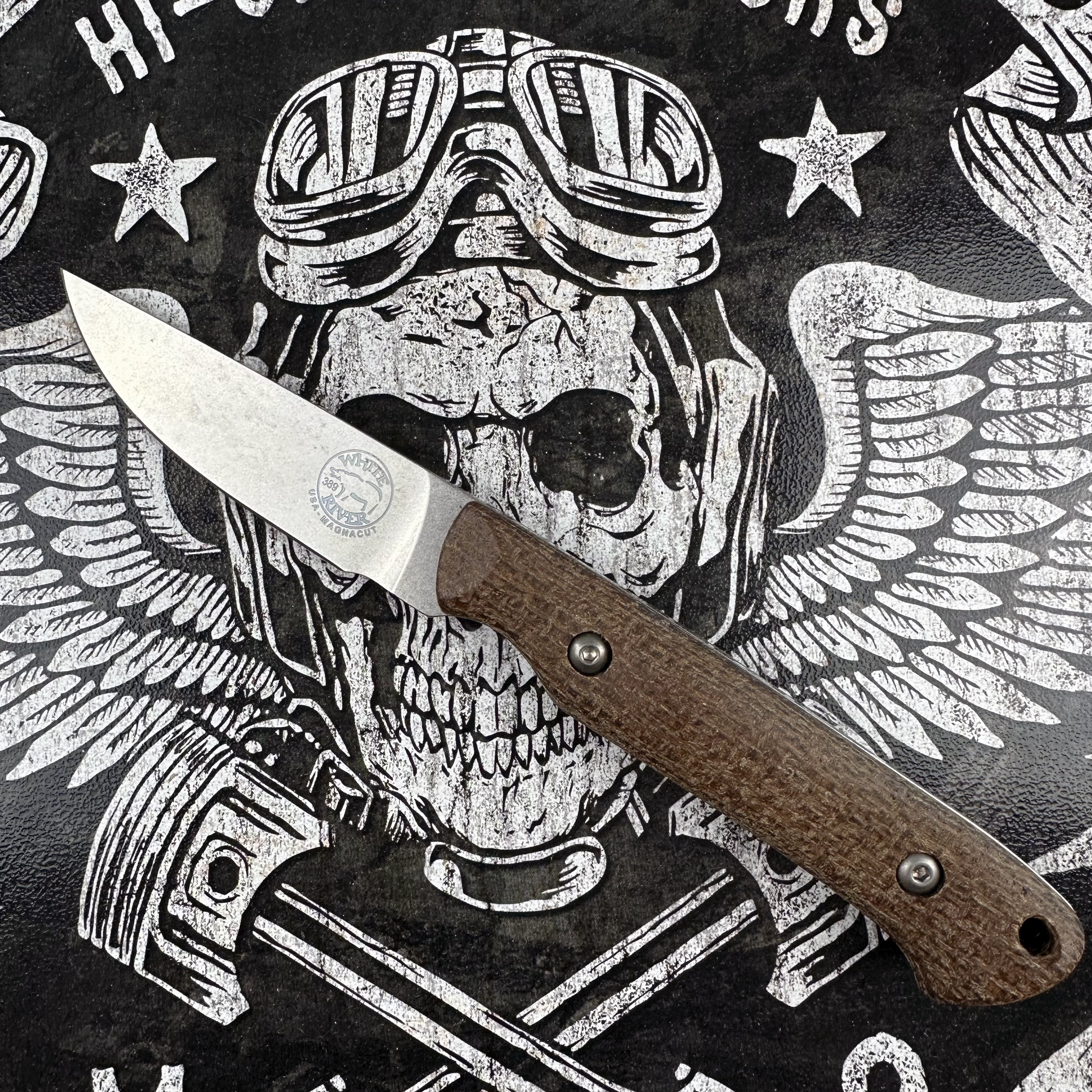 White River Small Game, Canvas Black Olive Micarta