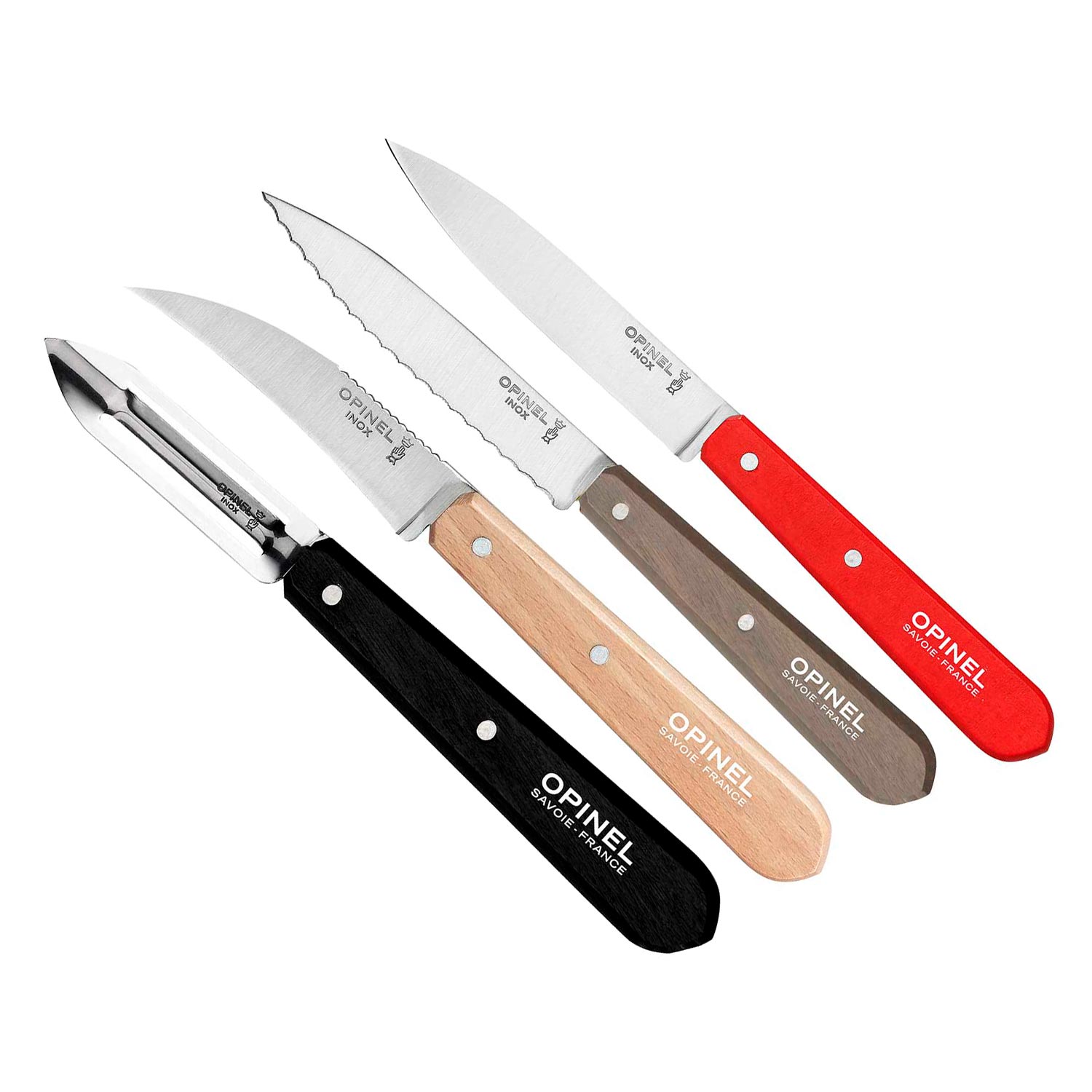 OPINEL Küchenmesser Set "Essentiels" - farbig, 4 teilig