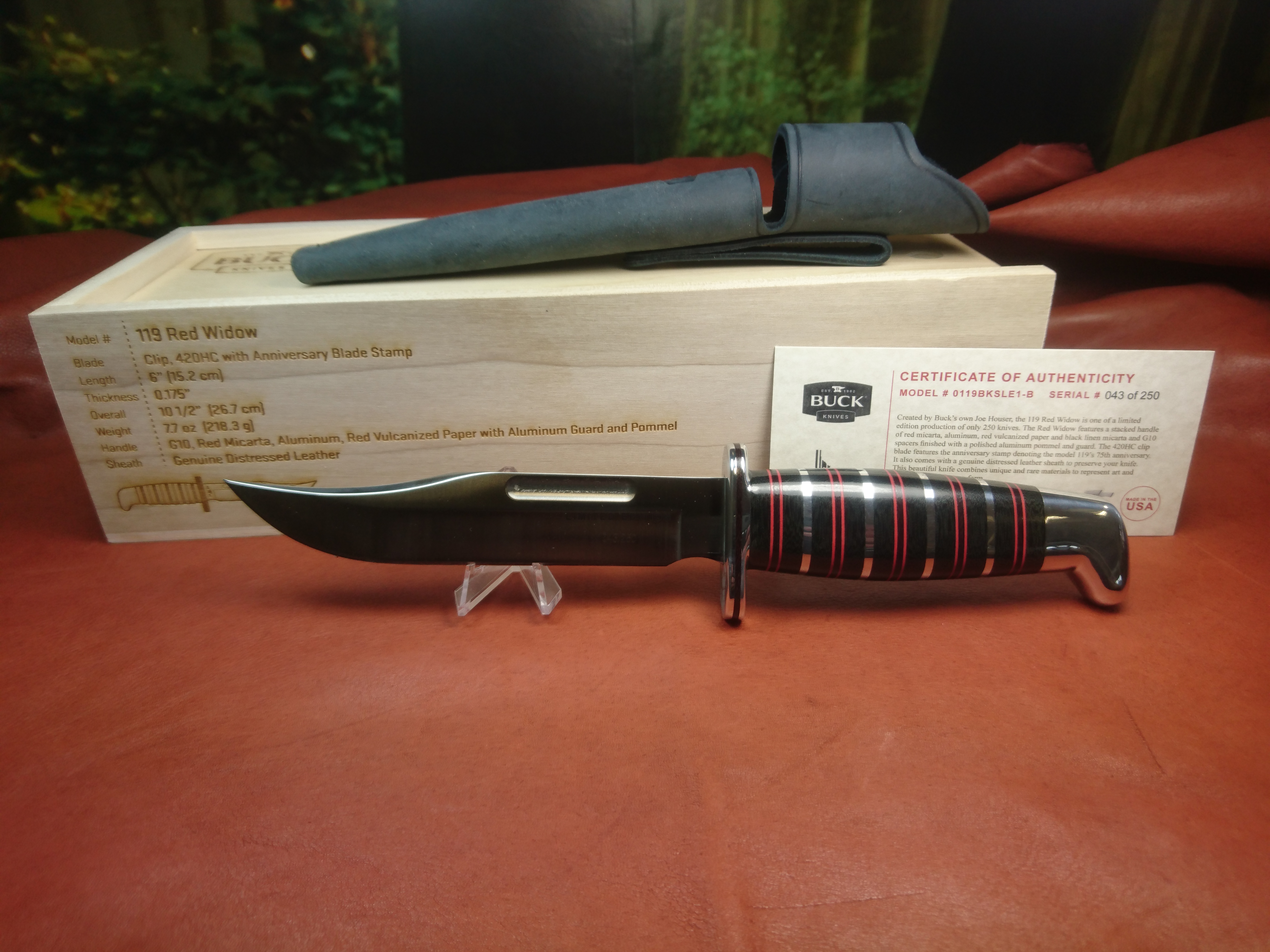 Buck 119 limitiert Red Widow