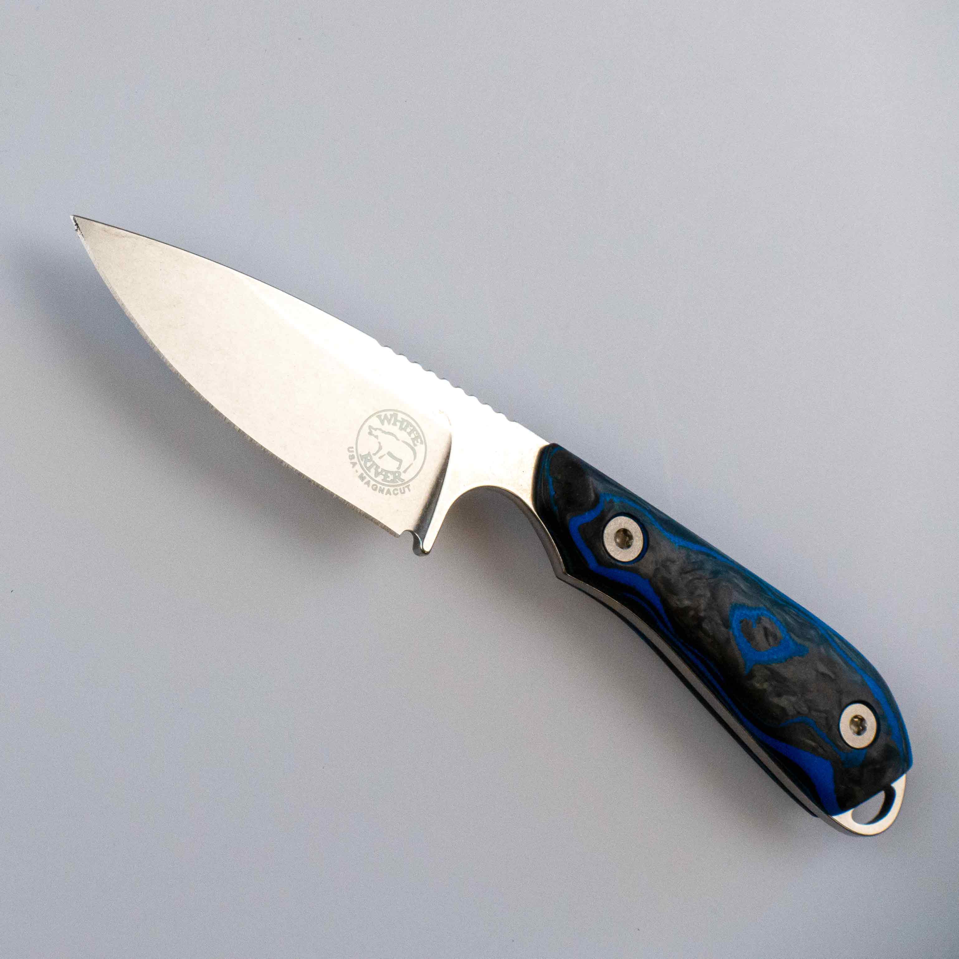 White River M1 - Limited Edition 2023 - Marbled CF/ Blue G10